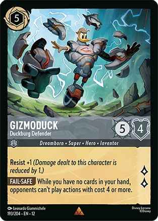 Gizmoduck - Duckburg Defender (193/204) - Wilds Unknown Cold Foil