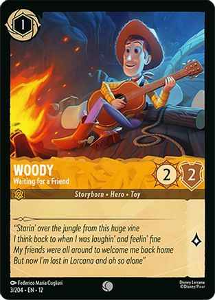 Woody - Waiting for a Friend (3/204) - Wilds Unknown Cold Foil
