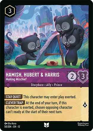 Hamish, Hubert & Harris - Making Mischief (50/204) - Wilds Unknown Cold Foil