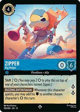 Zipper - Big Helper (150/204) - Wilds Unknown