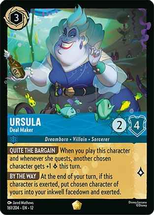 Ursula - Deal Maker (161/204) - Wilds Unknown Cold Foil