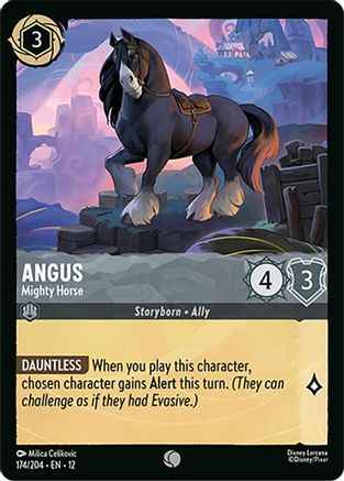Angus - Mighty Horse (174/204) - Wilds Unknown Cold Foil
