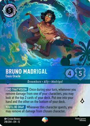Bruno Madrigal - Oasis Oracle (Epic) (218/204) - Wilds Unknown Holofoil