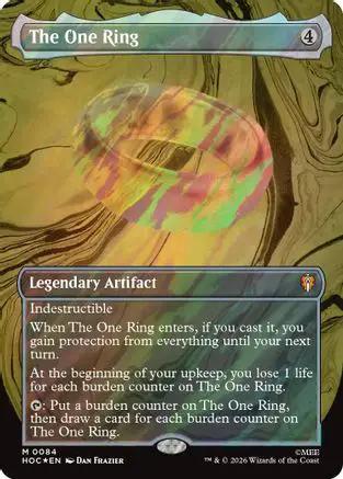 The One Ring (Borderless) (Surge Foil) (HOB-084) - The Hobbit Foil