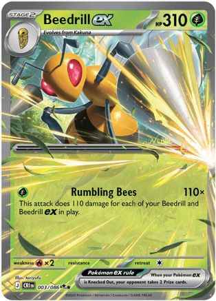 Beedrill ex 003/086 - ME04 Chaos Rising Holofoil
