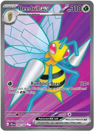 Beedrill ex 098/086 - ME04 Chaos Rising Holofoil