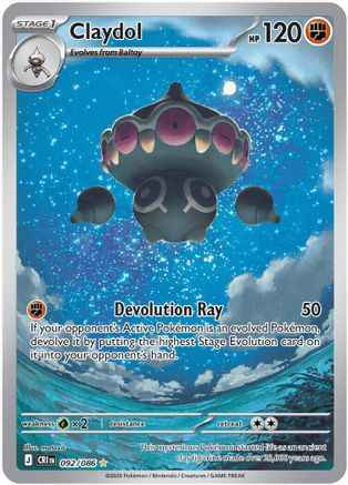 Claydol 092/086 - ME04 Chaos Rising Holofoil
