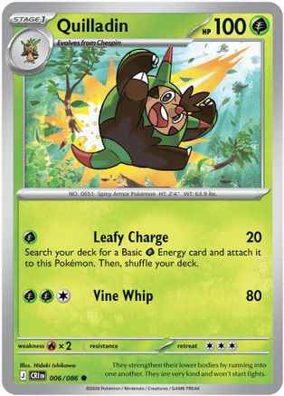 Quilladin 006/null - ME04 Chaos Rising Reverse Holofoil