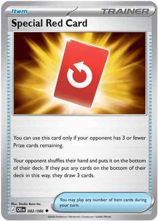 Special Red Card 082/086 - ME04 Chaos Rising Reverse Holofoil
