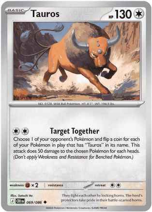 Tauros 069/086 - ME04 Chaos Rising Reverse Holofoil