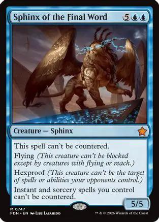Sphinx of the Final Word (0747) (FDN-747) - Foundations