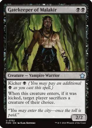 Gatekeeper of Malakir (0752) (FDN-752) - Foundations