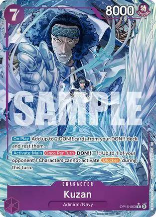 Kuzan (Alternate Art) (OP16-063) - The Time of Battle Foil