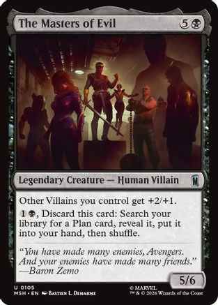 The Masters of Evil (MSH-105) - Marvel Super Heroes Foil
