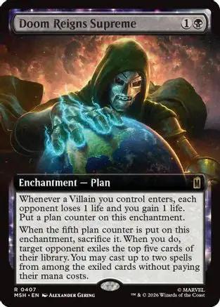 Doom Reigns Supreme (Extended Art) (MSH-407) - Marvel Super Heroes Foil