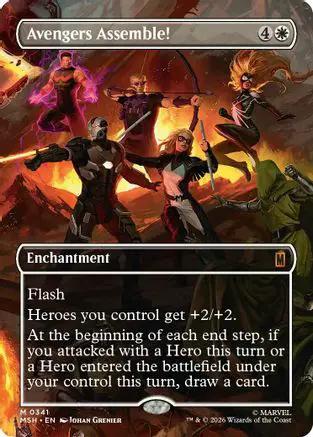 Avengers Assemble! (Borderless) (0341) (MSH-341) - Marvel Super Heroes Foil
