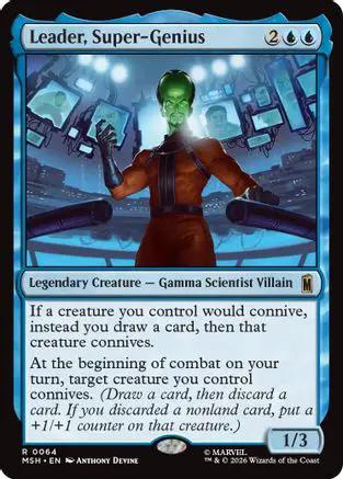 Leader, Super-Genius (MSH-064) - Marvel Super Heroes Foil