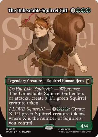 The Unbeatable Squirrel Girl (Borderless) (MSH-371) - Marvel Super Heroes Foil
