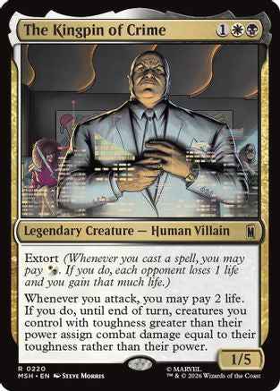 The Kingpin of Crime (MSH-220) - Marvel Super Heroes Foil