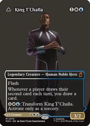 King T'Challa (Borderless) (0373) (MSH-373) - Marvel Super Heroes Foil