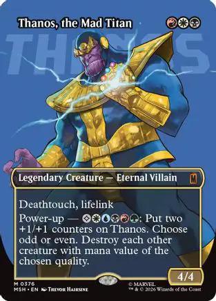 Thanos, the Mad Titan (Borderless) (0367) (MSH-376) - Marvel Super Heroes Foil