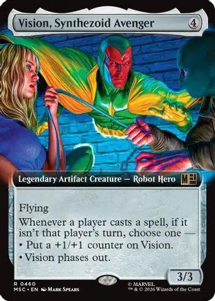 Vision, Synthezoid Avenger (Extended Art) (MSC-460) - Commander: Marvel Super Heroes