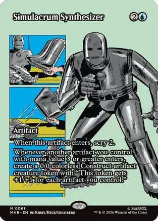 Simulacrum Synthesizer (Borderless) (MAR-061) - Marvel Universe Eternal-Legal