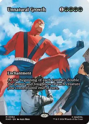 Unnatural Growth (Borderless) (MAR-084) - Marvel Universe Eternal-Legal Foil