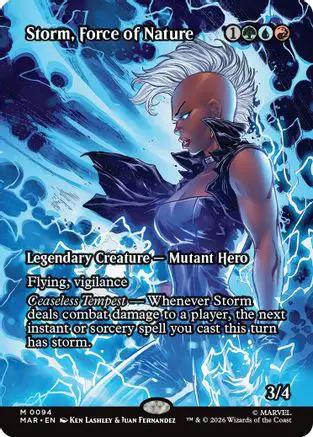 Storm, Force of Nature (Borderless) (MAR-094) - Marvel Universe Eternal-Legal