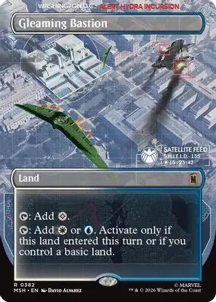 Gleaming Bastion (Borderless) (MSH-382) - Marvel Super Heroes Foil