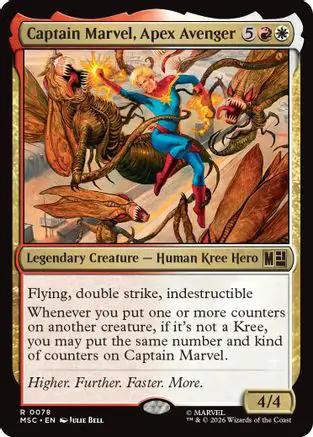 Captain Marvel, Apex Avenger (Surge Foil) (MSC-078) - Commander: Marvel Super Heroes Foil