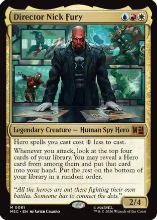 Director Nick Fury (Surge Foil) (MSC-081) - Commander: Marvel Super Heroes Foil