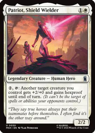 Patriot, Shield Wielder (MSH-030) - Marvel Super Heroes
