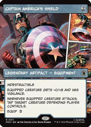 Captain America's Shield (Borderless) (0311) (MSH-311) - Marvel Super Heroes