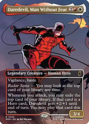 Daredevil, Man Without Fear (Borderless) (0324) (MSH-324) - Marvel Super Heroes Foil