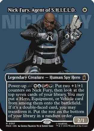 Nick Fury, Agent of S.H.I.E.L.D. (Borderless) (0357) (MSH-357) - Marvel Super Heroes Foil