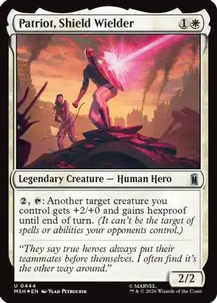 Patriot, Shield Wielder (Surge Foil) (MSH-444) - Marvel Super Heroes Foil