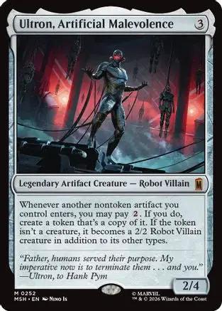 Ultron, Artificial Malevolence (MSH-252) - Marvel Super Heroes Foil