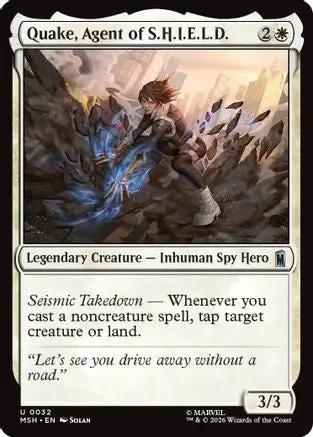 Quake, Agent of S.H.I.E.L.D. (MSH-032) - Marvel Super Heroes Foil