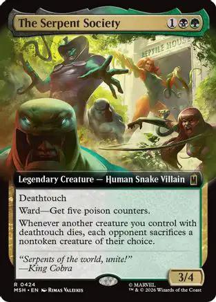 The Serpent Society (Extended Art) (MSH-424) - Marvel Super Heroes Foil
