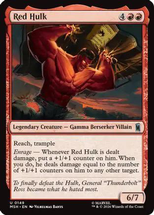 Red Hulk (MSH-149) - Marvel Super Heroes