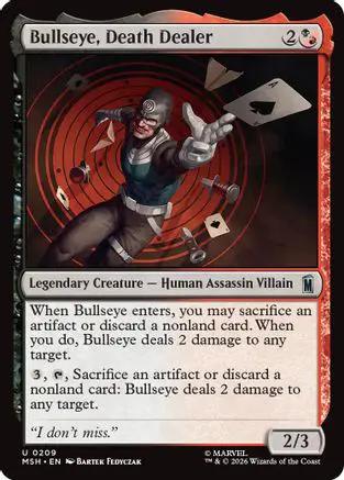 Bullseye, Death Dealer (MSH-209) - Marvel Super Heroes Foil