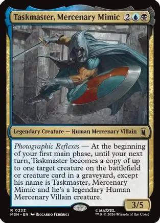 Taskmaster, Mercenary Mimic (MSH-232) - Marvel Super Heroes Foil