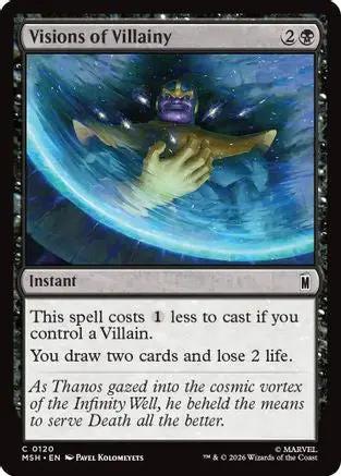 Visions of Villainy (MSH-120) - Marvel Super Heroes Foil