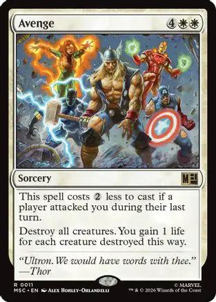 Avenge (MSC-011) - Commander: Marvel Super Heroes