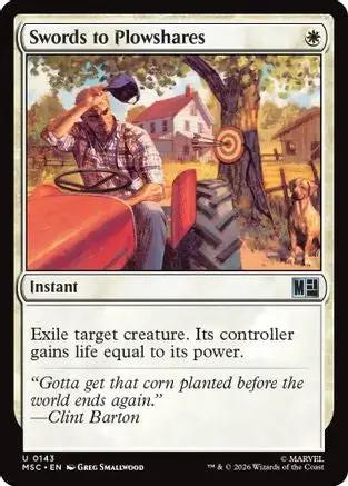 Swords to Plowshares (MSC-143) - Commander: Marvel Super Heroes