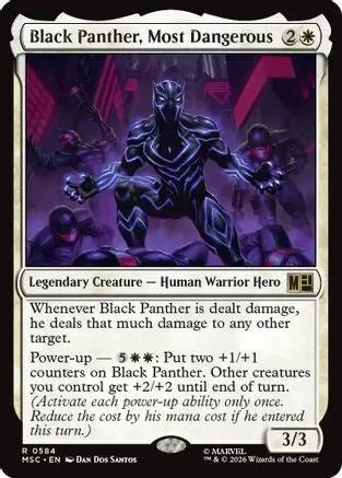 Black Panther, Most Dangerous (MSC-584) - Commander: Marvel Super Heroes Foil