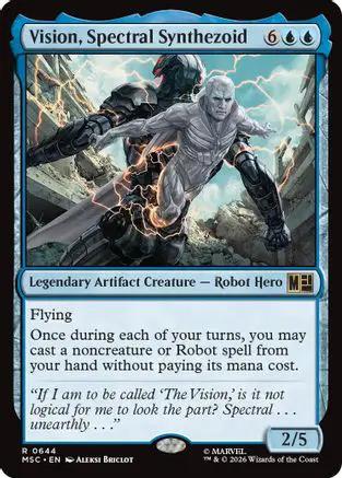 Vision, Spectral Synthezoid (MSC-644) - Commander: Marvel Super Heroes Foil