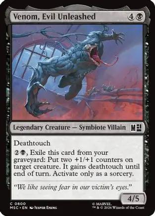 Venom, Evil Unleashed (MSC-800) - Commander: Marvel Super Heroes
