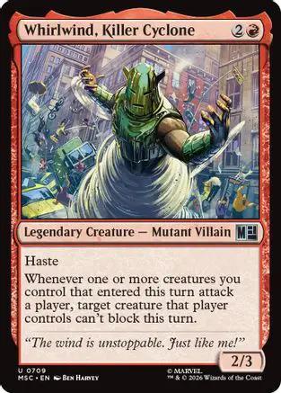 Whirlwind, Killer Cyclone (MSC-709) - Commander: Marvel Super Heroes Foil
